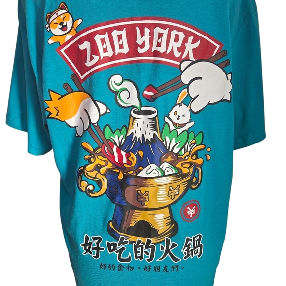 Zoo York Blue Graphic T-Shirt Size Med - Picture 3 of 7